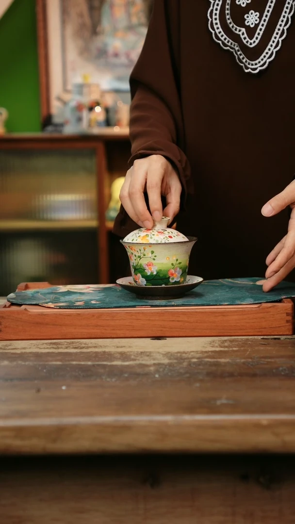 杯景德镇纯手工釉下彩精品茶具水杯