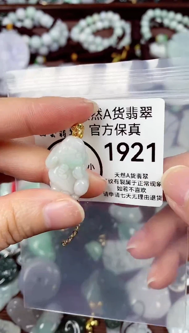 【闪购商品】翡翠颈饰未镶嵌天然A货翡翠1921