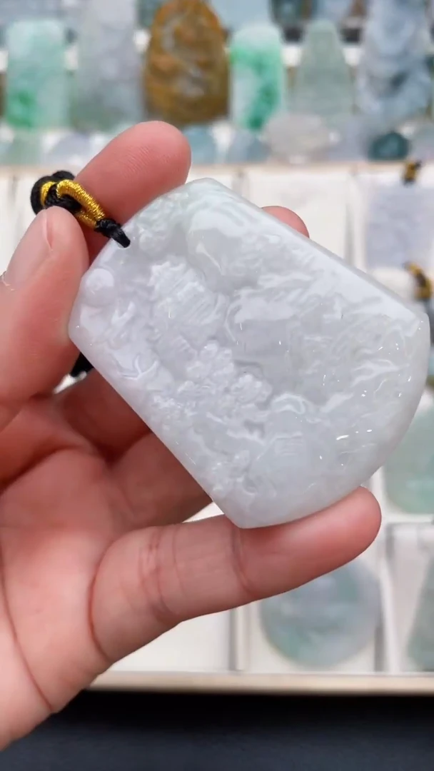颈饰未镶嵌翡翠天然缅甸翡翠A货186