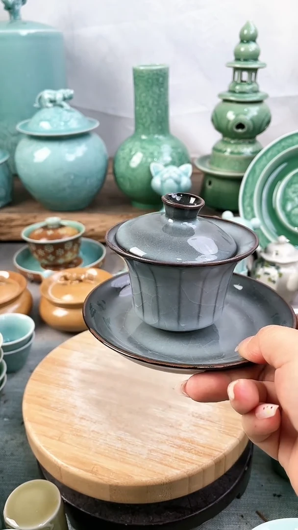 特价福利 微瑕 慧仙青瓷