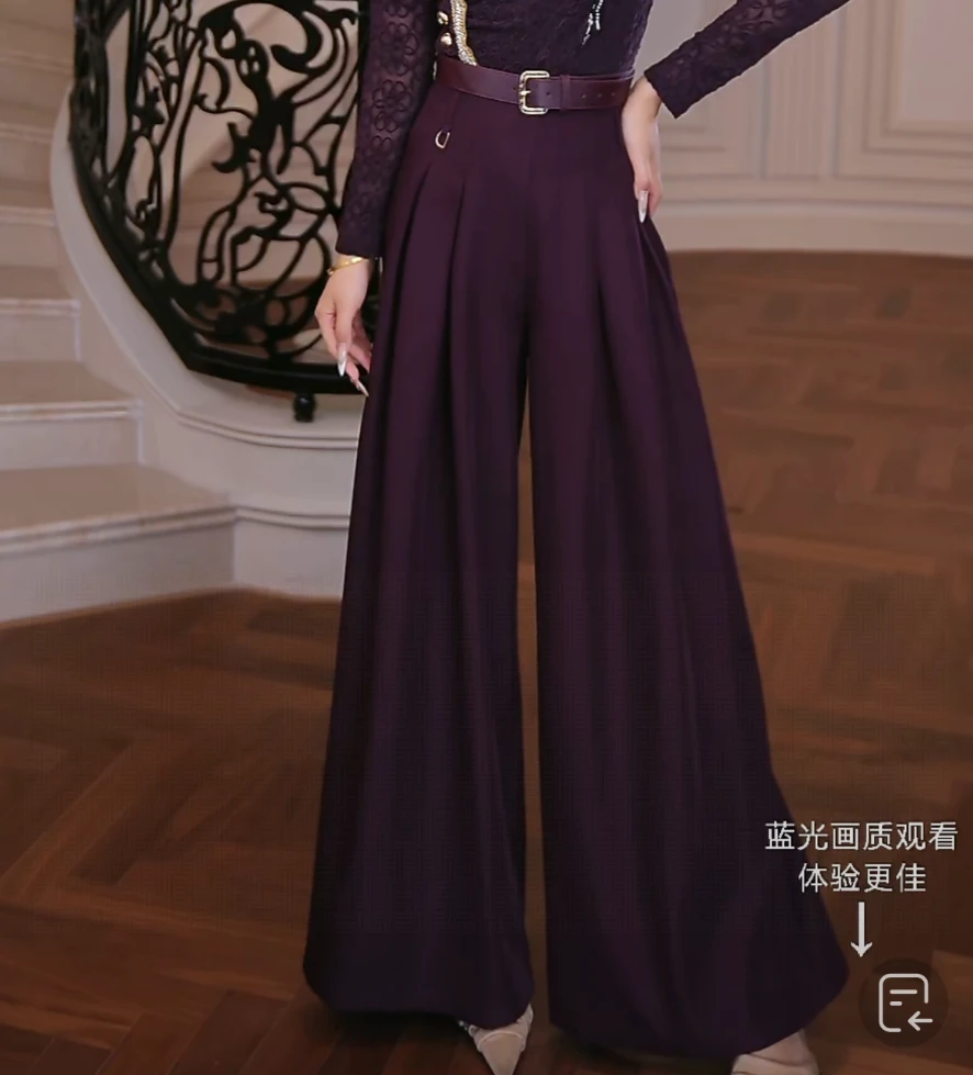 FNN【阔腿超模】2025新款休闲洋气衣服女穿搭气质女装裤子F2530596B