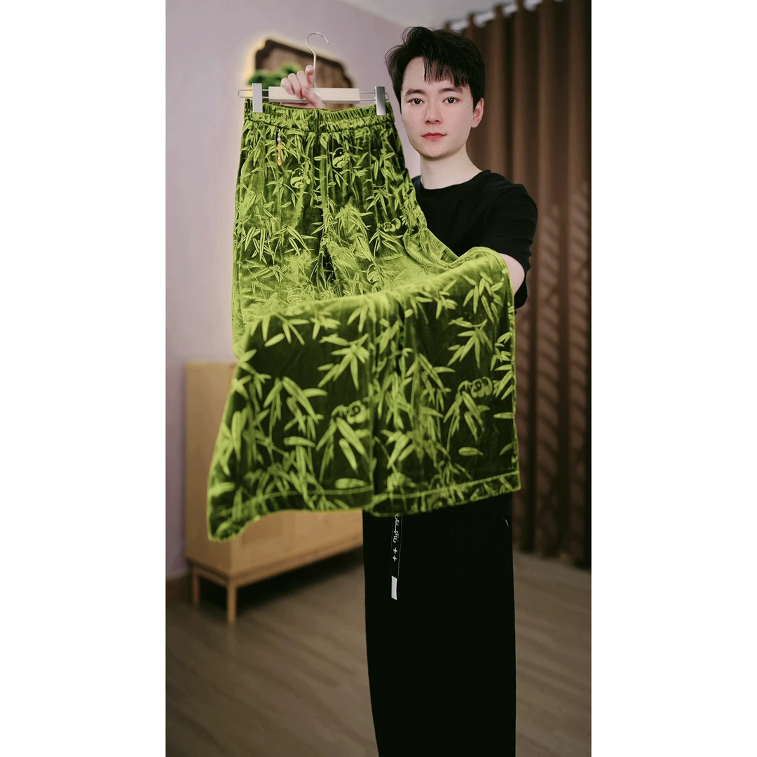 竹姿新款气质百搭高腰阔腿裤（DN07/雨/晴/俊）