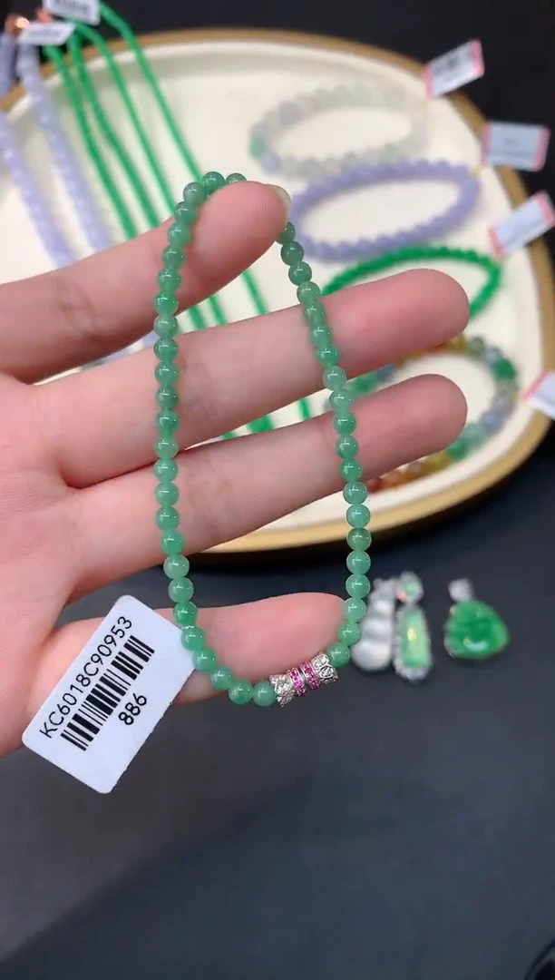未镶嵌手串翡翠S170|880