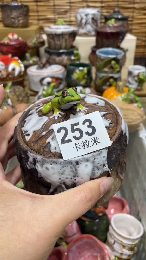 芹**芽253精美粗陶手工柴烧