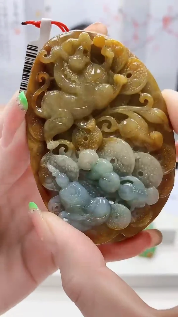 未镶嵌定制翡翠4812ry-毛货挂件31