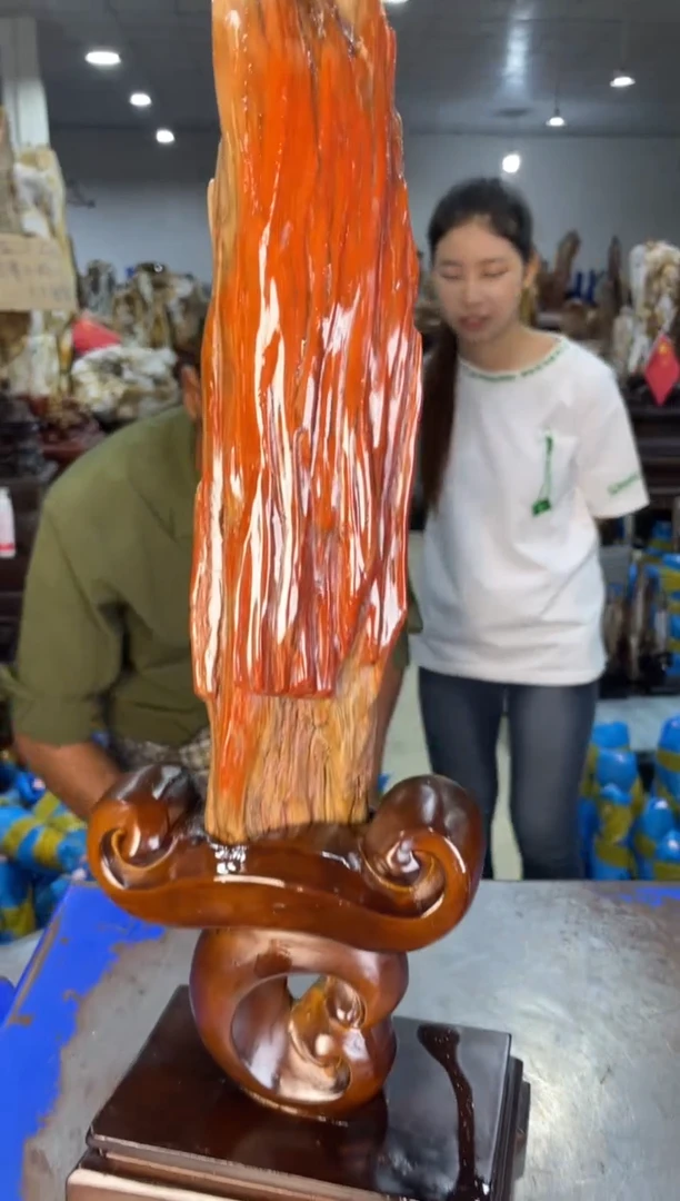 未镶嵌摆件硅化玉12