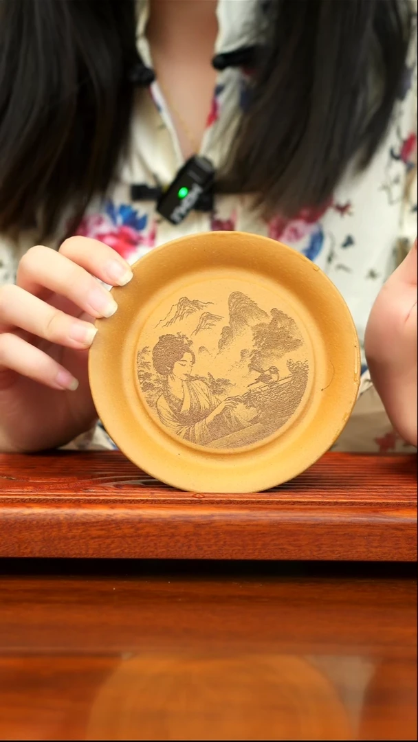 茶壶紫砂宜兴紫砂  黄段 壶承