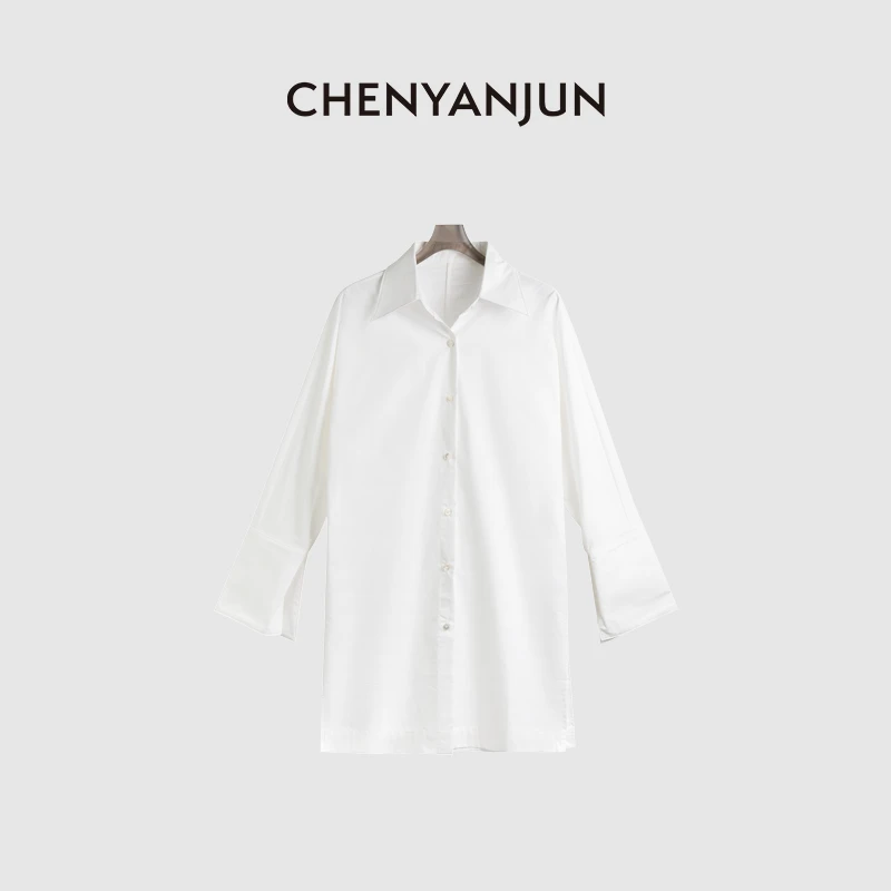 陈妍君【设计小众长款衬衣】CHENYANJUN CYJ-XXO347-X027