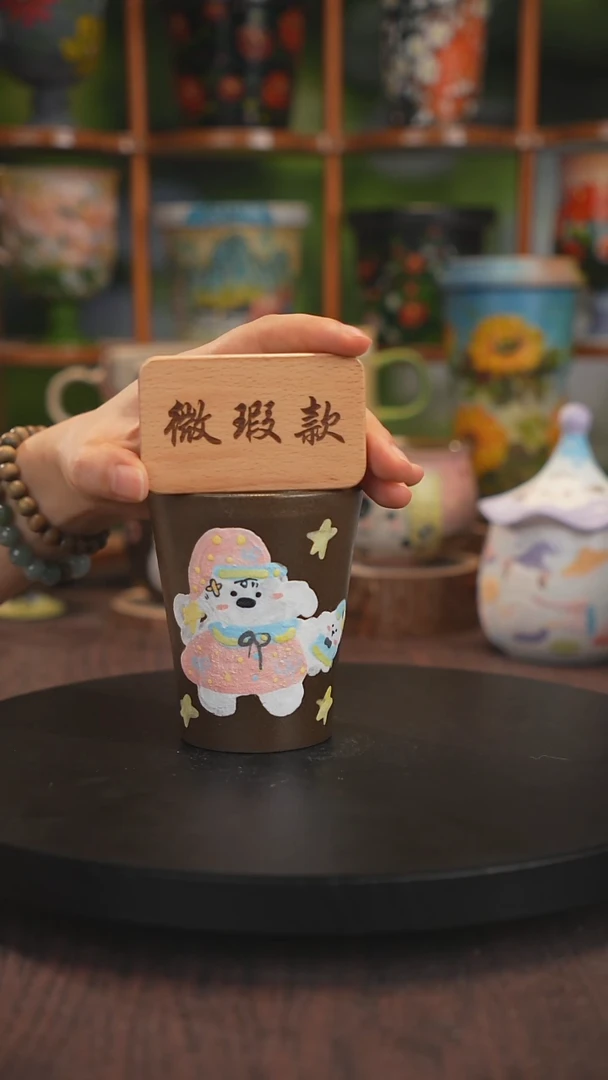 景德镇釉下彩手绘微瑕