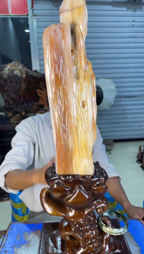 未镶嵌摆件硅化玉30