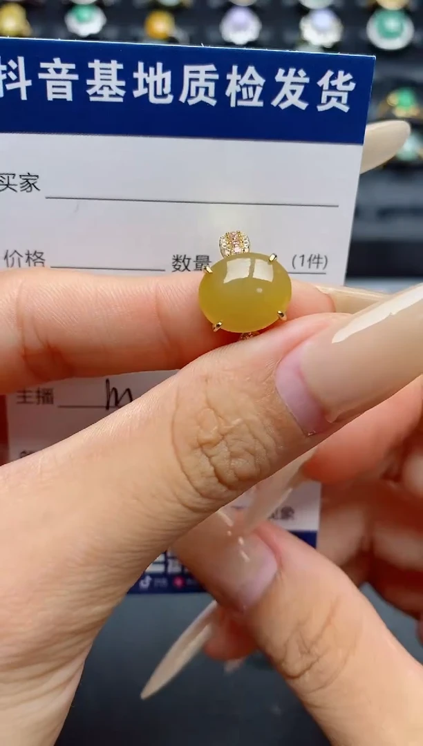 翡翠戒指银S925镶嵌.