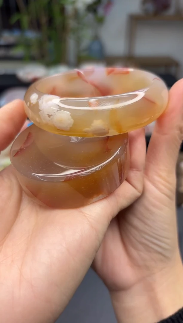 【闪购商品】石英质玉手镯未镶嵌A1418(58圈赠送镯心)