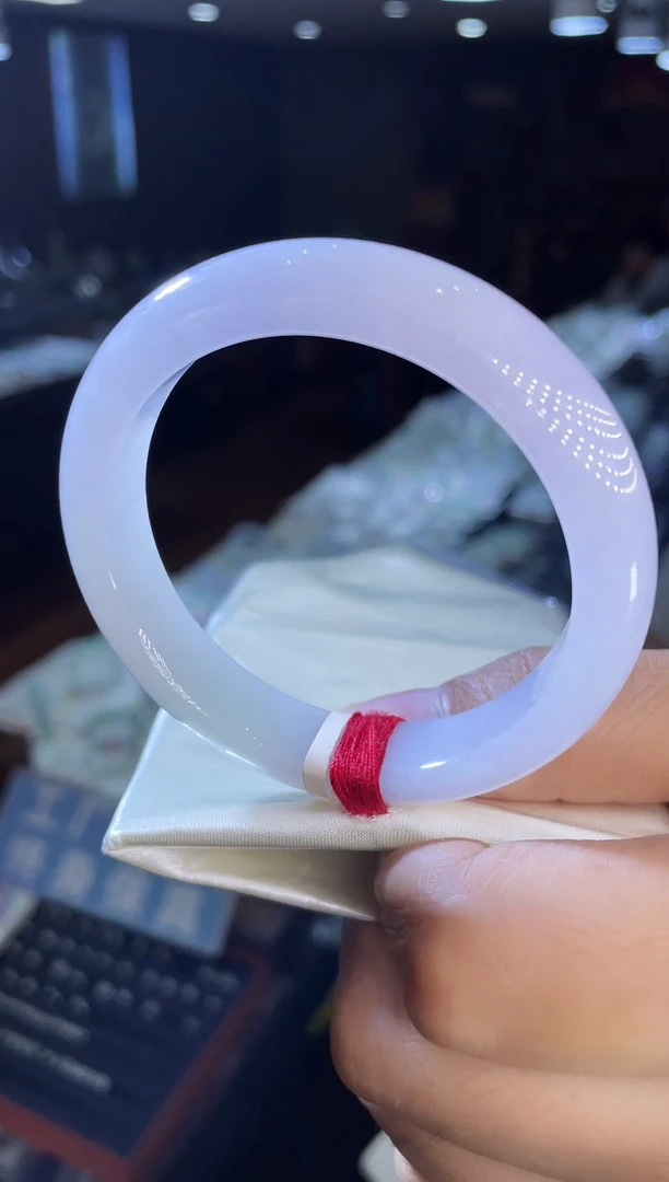 未镶嵌手镯翡翠冰紫54-55