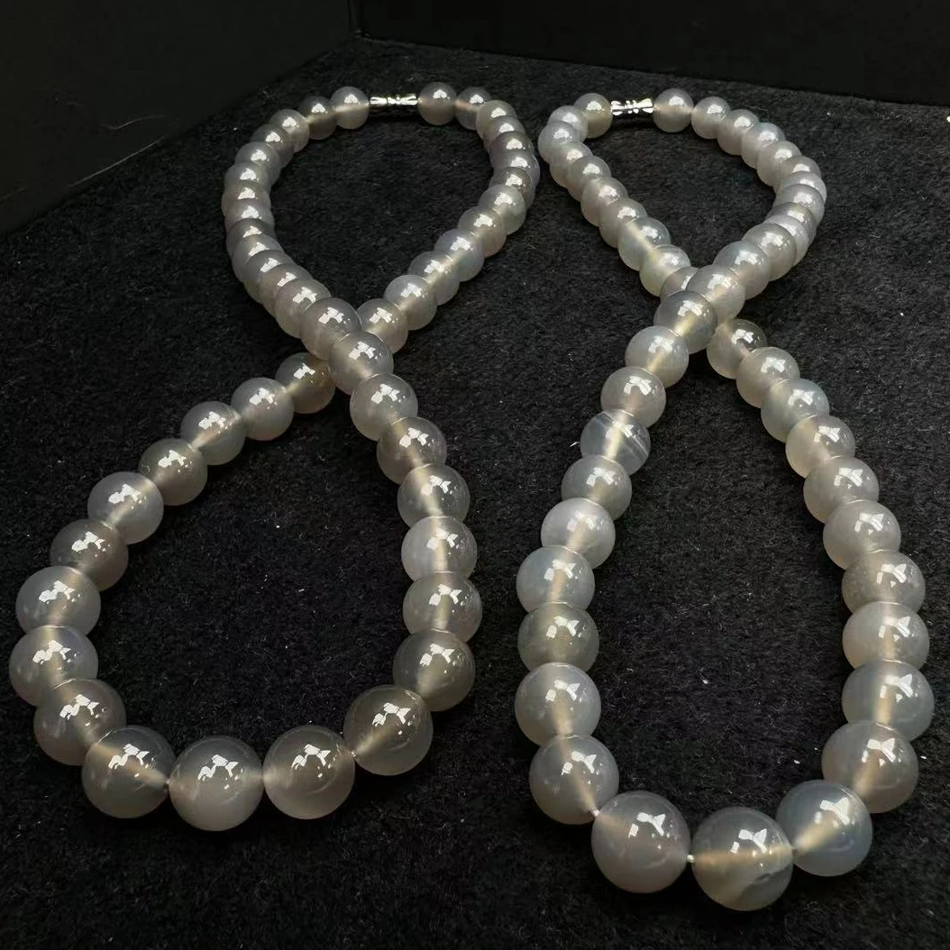 S1804【盛年珠宝】极昼黑夜之冰玛瑙项链-多样性发货只发一件