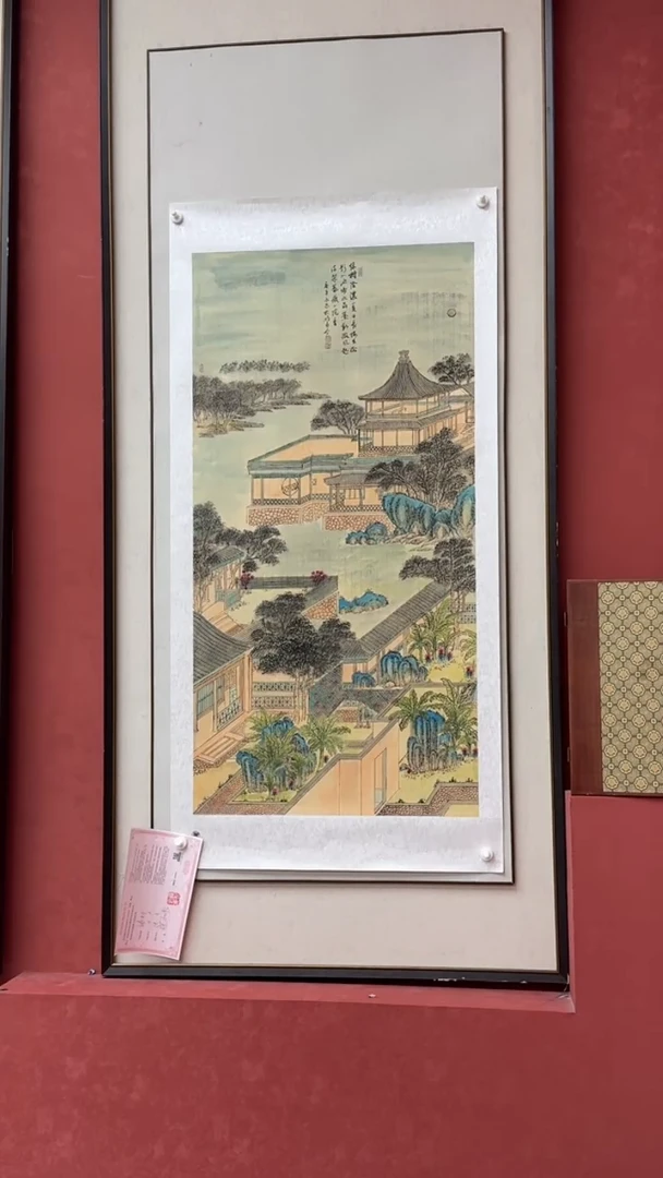 【闪购商品】绘画界画阁楼山水 寇永泉作品