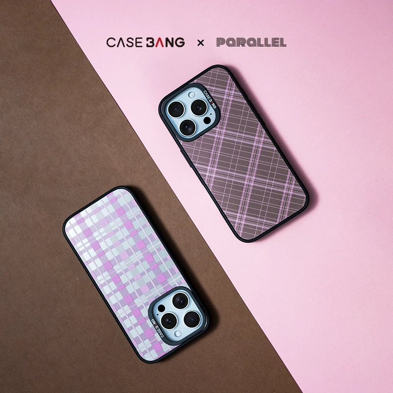 CASEBANG格纹系列适用苹果iPhone16/15/pro/promax磁吸手机壳防摔