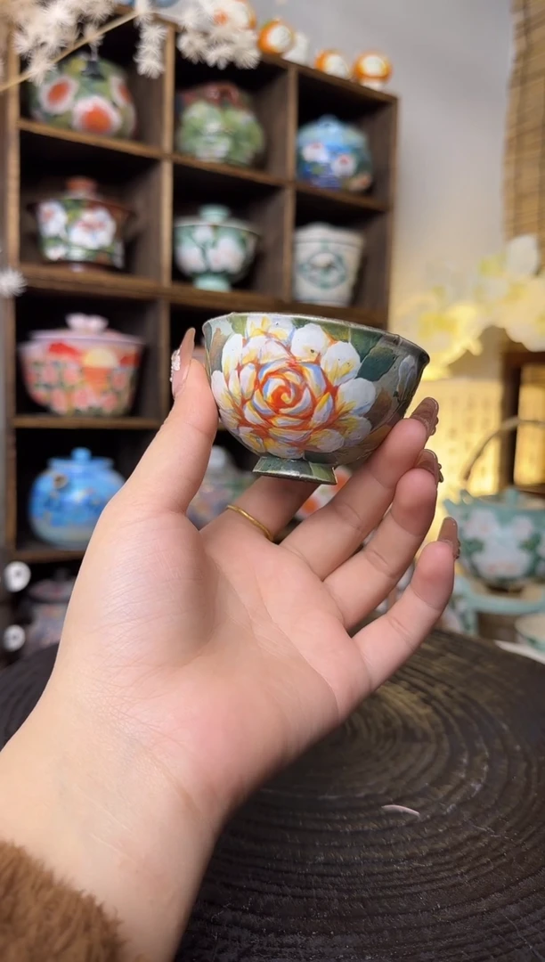 【闪购商品】石一黄玫瑰主人杯杯