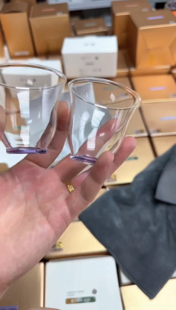 遇栖金标御香杯浅紫