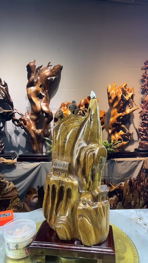 金丝楠用****5小叶桢楠随行摆件60