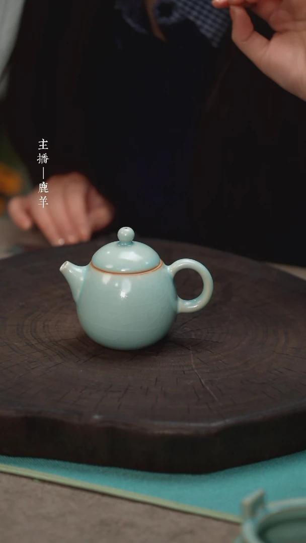 【闪购商品】龙蛋壶-汝瓷张海英-羊