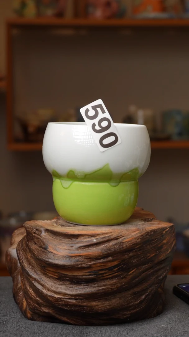 杯子陶瓷590景德镇手工手创杯子 带冰裂纹