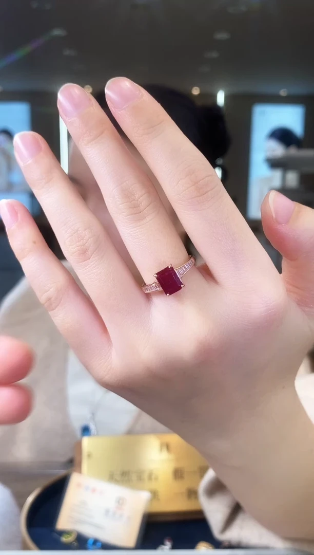 【闪购商品】红宝石戒指银S925镶嵌09