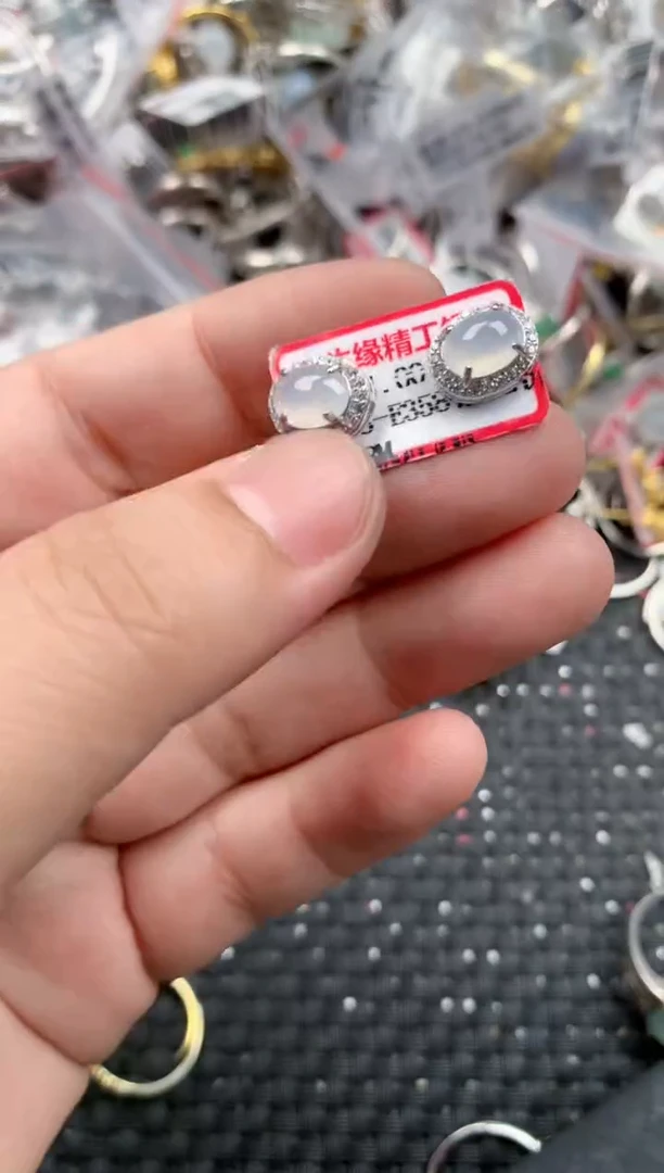 银S925镶嵌戒指翡翠555    8