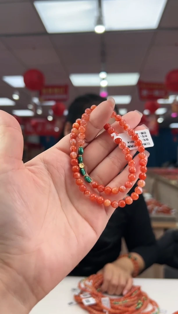 【闪购商品】南红玛瑙珠串未镶嵌多样发其一/710135514