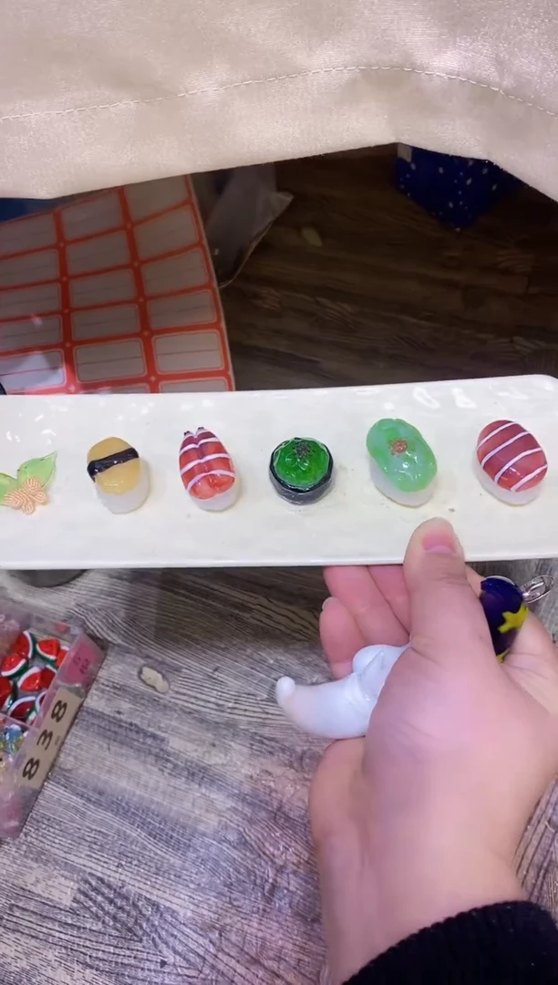 【闪购商品】琉璃手工艺品一盘寿司