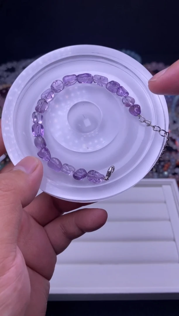 水晶手串未镶嵌紫水晶随行手链