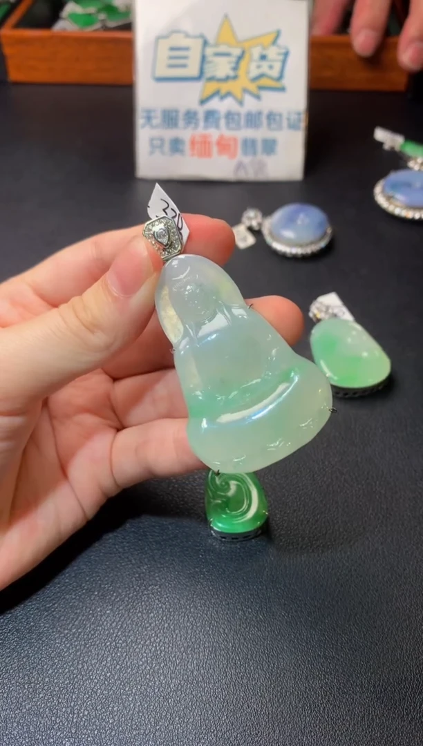 颈饰银S925镶嵌翡翠翡翠