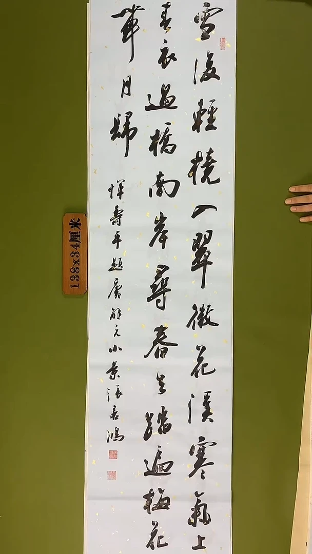 书法书法 张若鸿 尺寸138cm*34cm