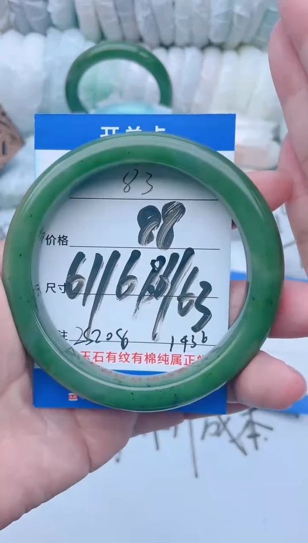 和田玉（碧玉）手镯未镶嵌【阿玉专属】ZSZ08.83.61