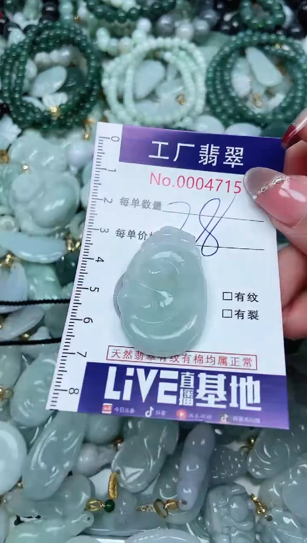 【闪购商品】翡翠吊坠(不含链)未镶嵌翡翠