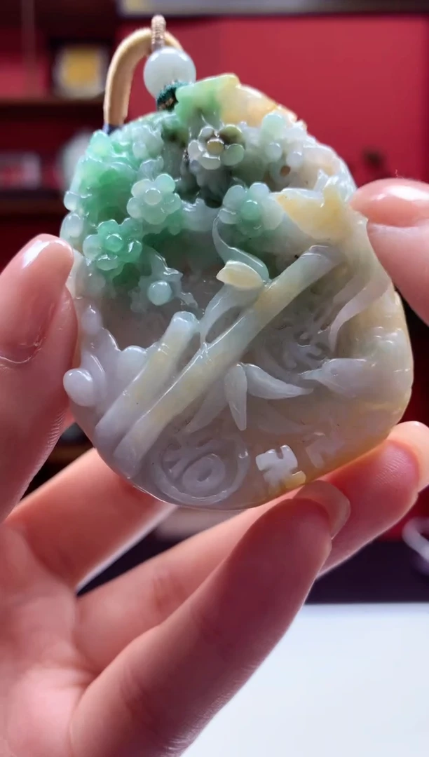 吊坠(不含链)未镶嵌翡翠天然翡翠A货93
