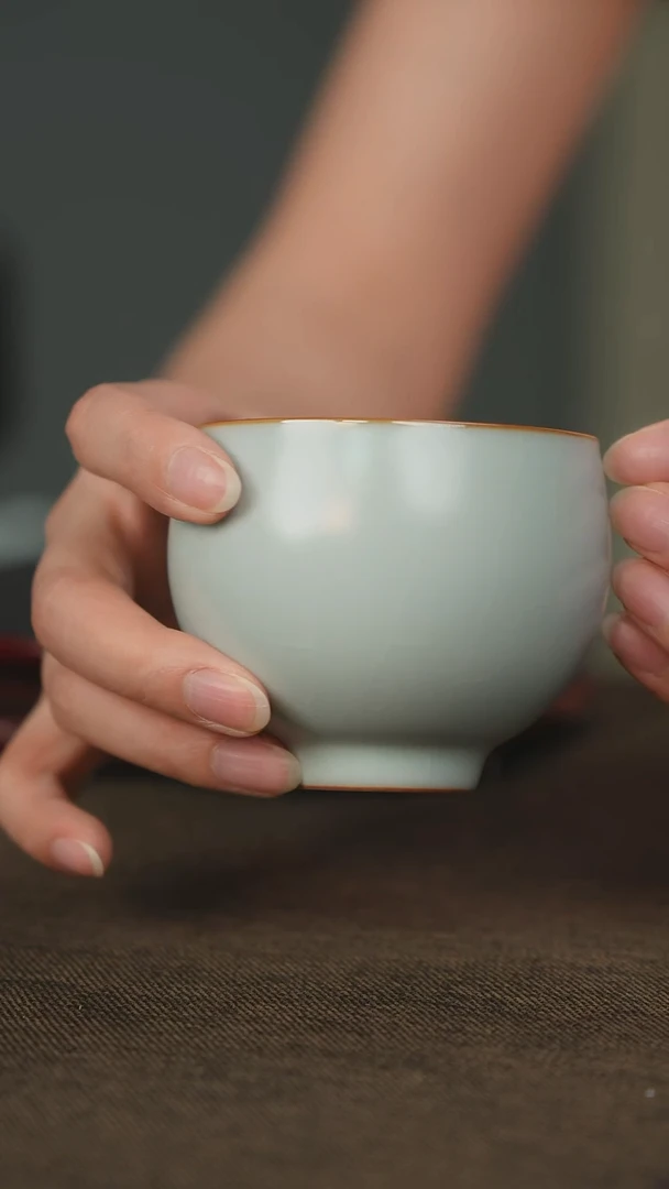 微瑕 汝瓷 主人杯