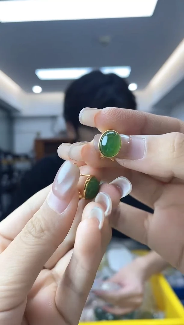 和田玉银S925镶嵌耳饰多样性一件发货