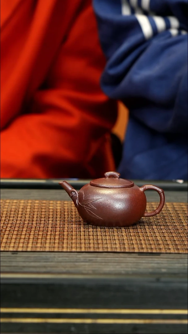 【闪购商品】紫砂茶壶SST67柴烧 秀竹