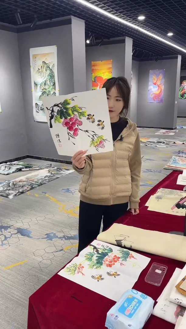 真人名画手工手绘