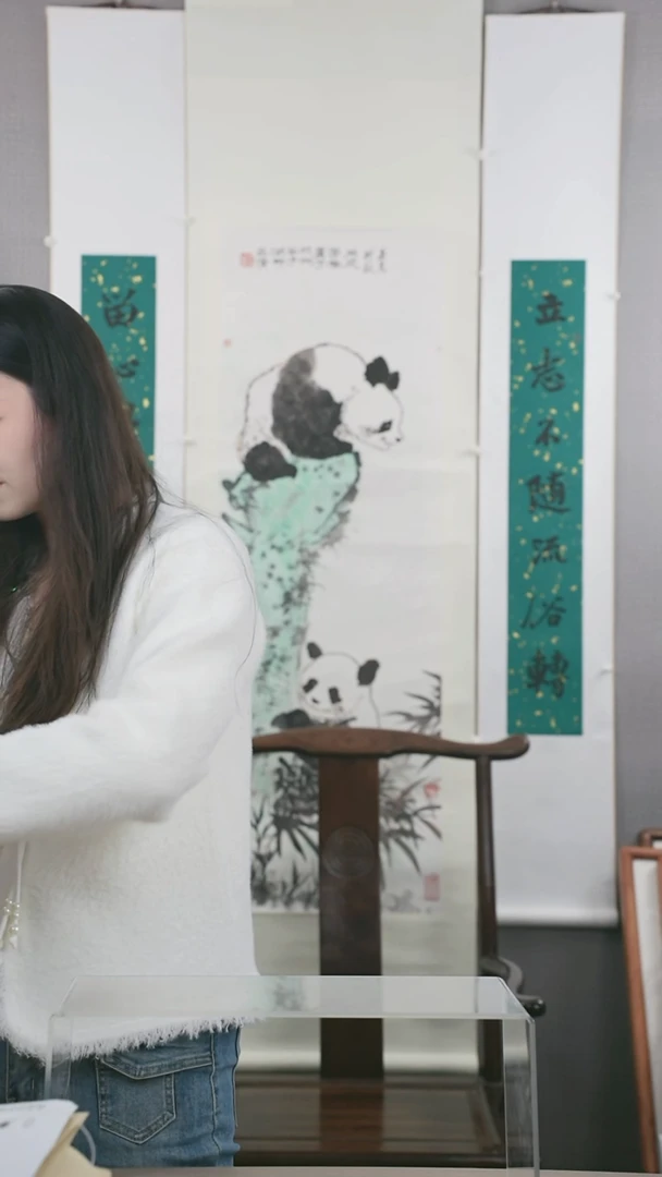 【闪购商品】书法吴山明 老师 仕女图 三平尺 纸心