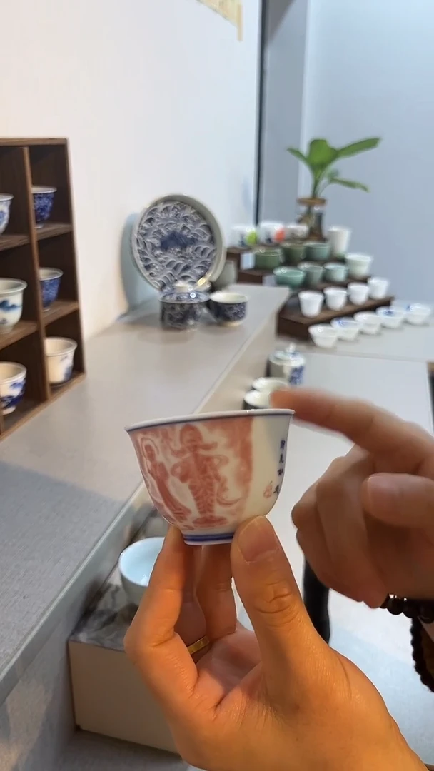 景德镇高温瓷佛铃铛杯