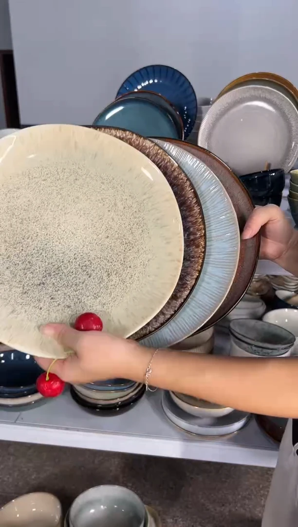 陶瓷外贸尾货瑕疵满20包邮X4大盘