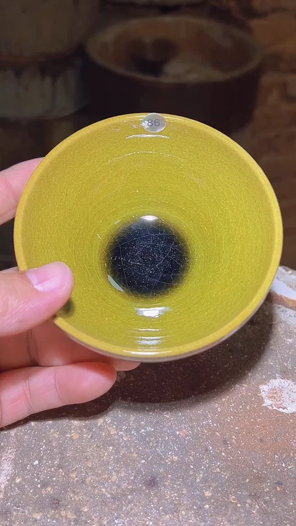 茶盏86柴烧建盏主人杯