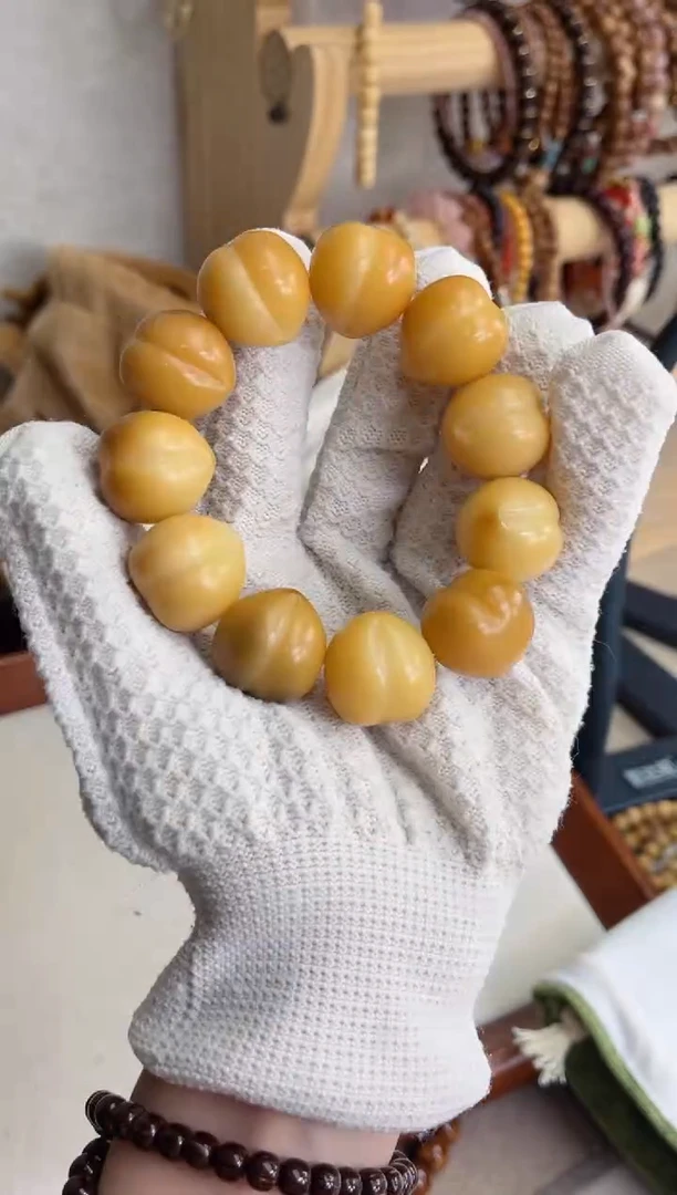 菩提根/象牙果手串s96干磨桃子21瑕疵不补