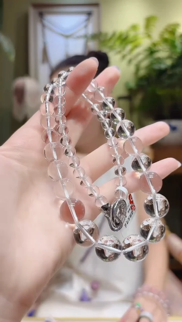 【闪购商品】水晶项链未镶嵌塔珠白水晶项链