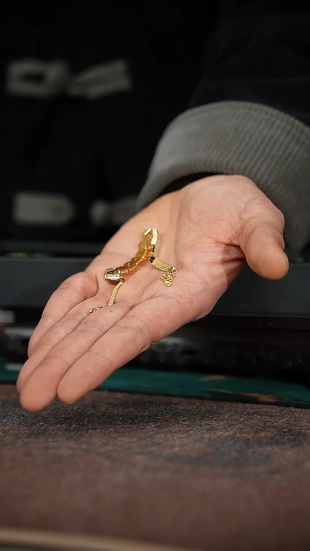 银S925镶嵌手链和田玉65