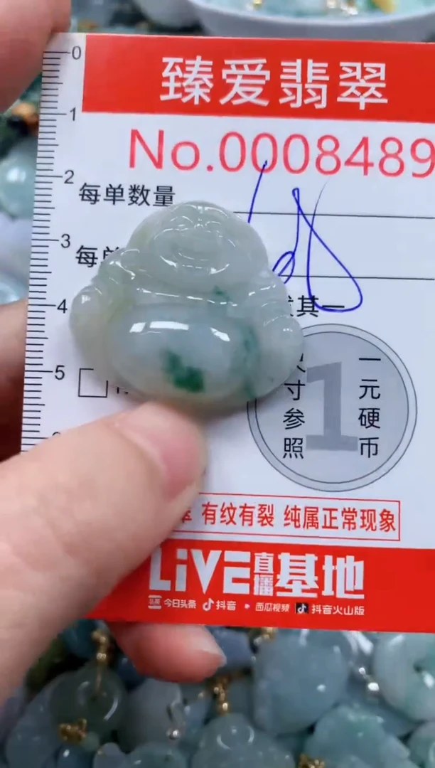 翡翠未镶嵌吊坠(不含链)8489