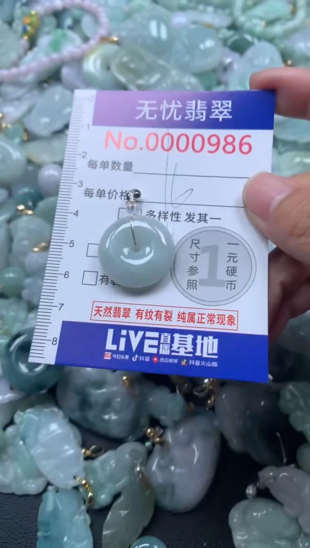 颈饰未镶嵌翡翠986