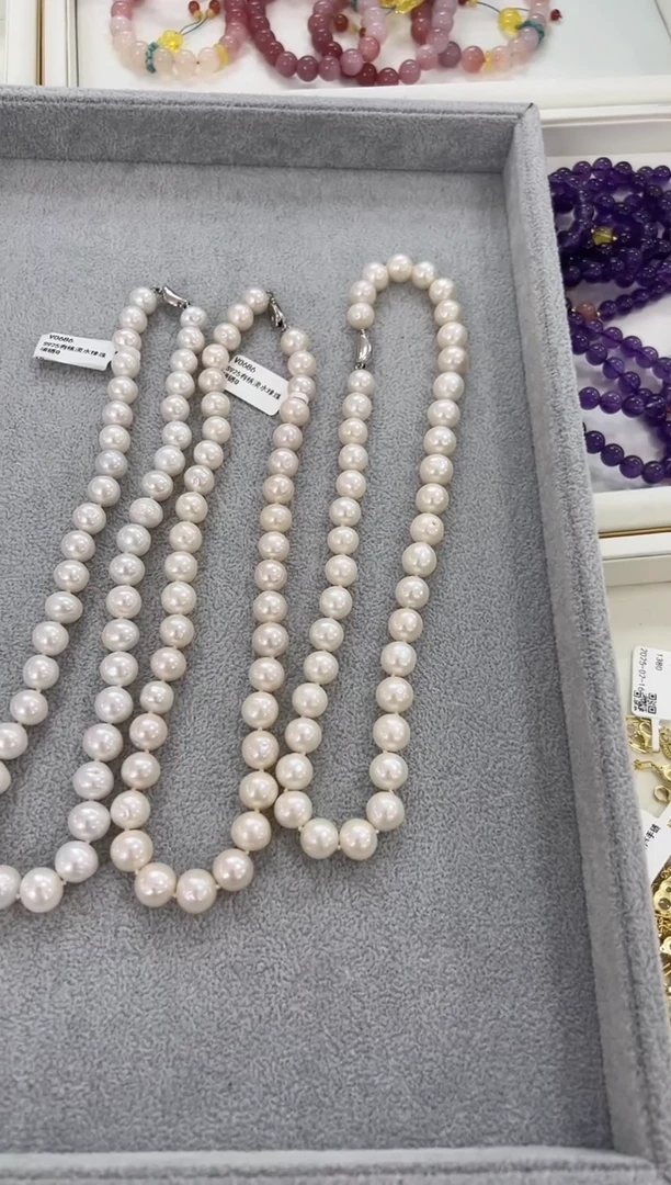 【闪购商品】淡水珍珠颈饰银S925镶嵌V0686淡水珍珠项链