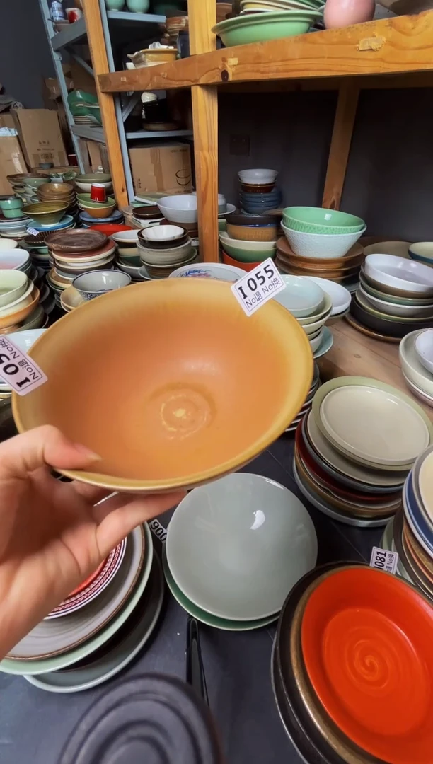 瓷片李*莲i055黄流沙面碗福利